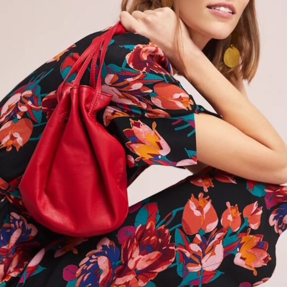 Anthropologie Maeve Floral Buttondown Shirt-Dress - Size Large - Picture 4 of 8